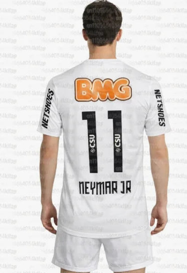 Santos Neymar Football Jersey for Men and Women Outdoor Sports Casual 3D Printing T-shirt Comfortable for Adults and Children